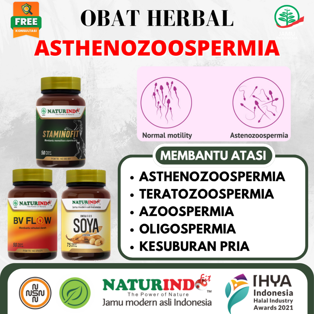 Obat Herbal Asthenozoospermia Gerak Sperma Lambat Pengental Sperma Penyubur Sperma