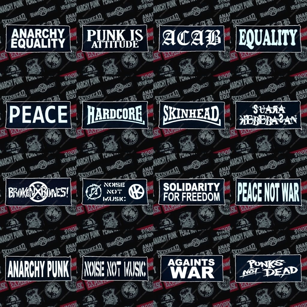 patch sablon emblem sablon punk rock metal hardcore underground