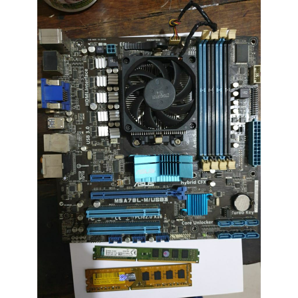 Paketan Mobo AM3+ FX-4300 Quad Core Vishera