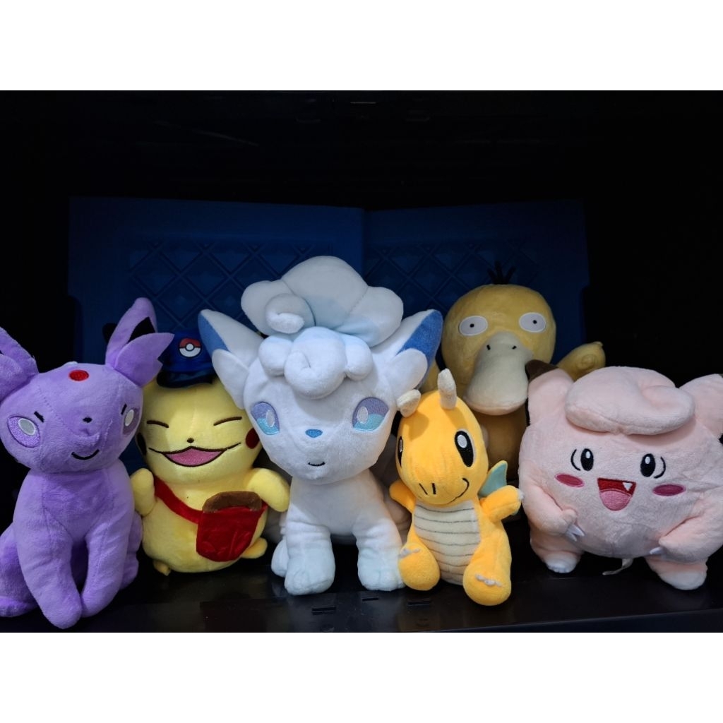 PL Boneka Pokemon Espeon, Pikachu, Vulpix, Dragonite, Psyduck Clefairy, Charizard, Lapras