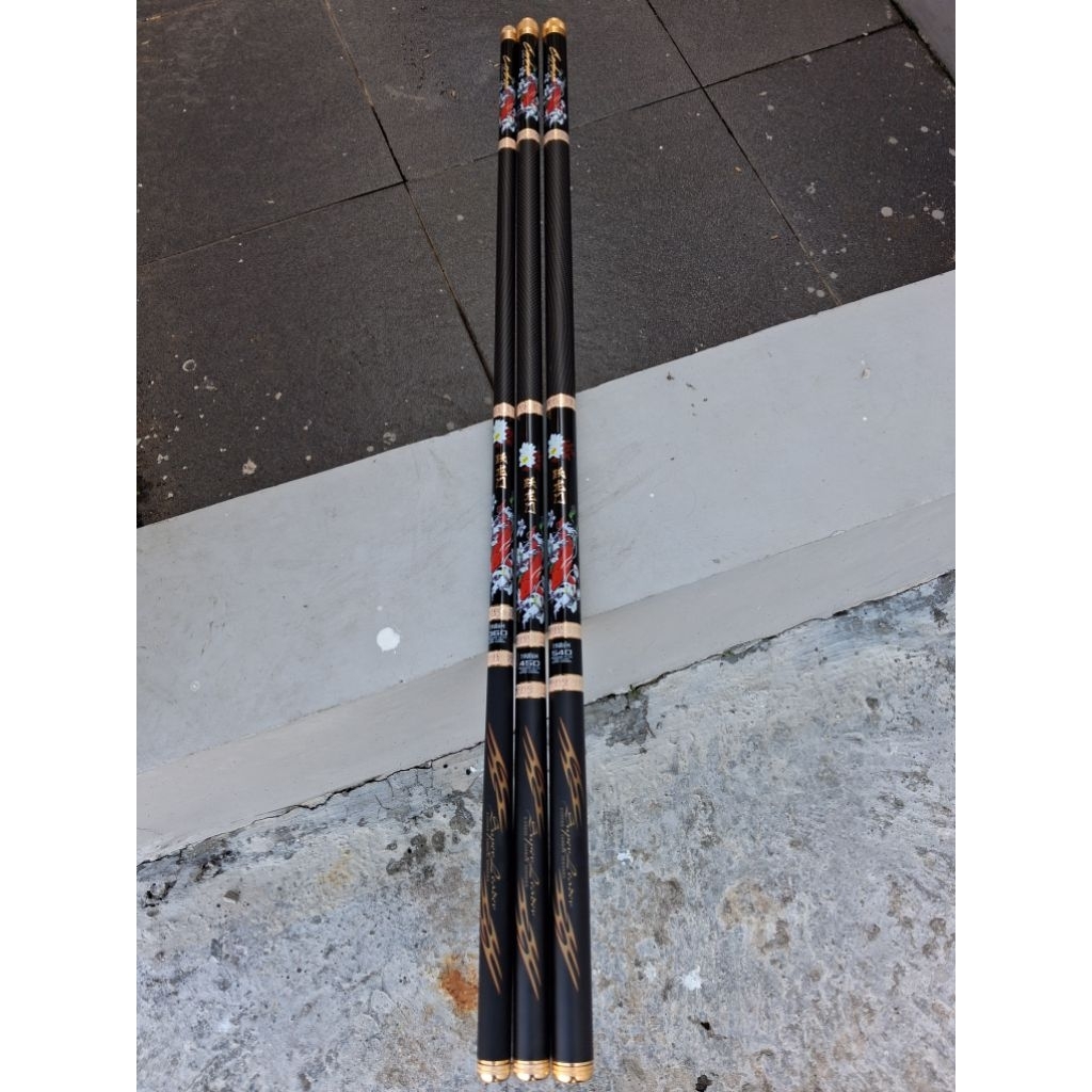 TEGEK IMPORT SUPERLEADER SIZE 360 450 540 BONUS UJUNG TEGEK 60 CM