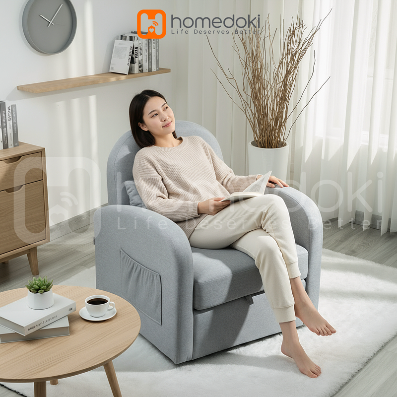 Homedoki Sofa Ruang Tamu/Kursi Santai/Kursi Putar/Sofa Kecil