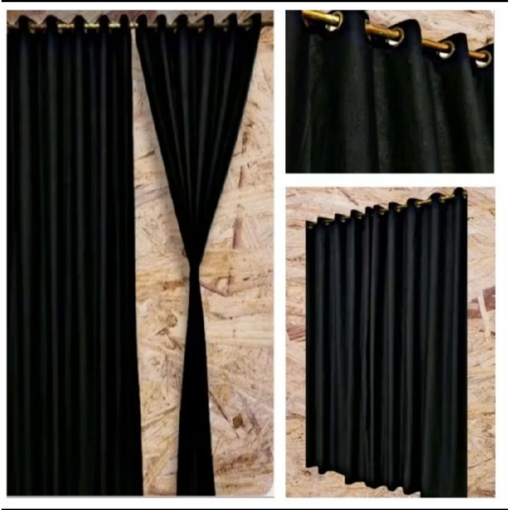 GORDEN SHOLIHAH KLATEN WARNA EMBOS POLOS HITAM