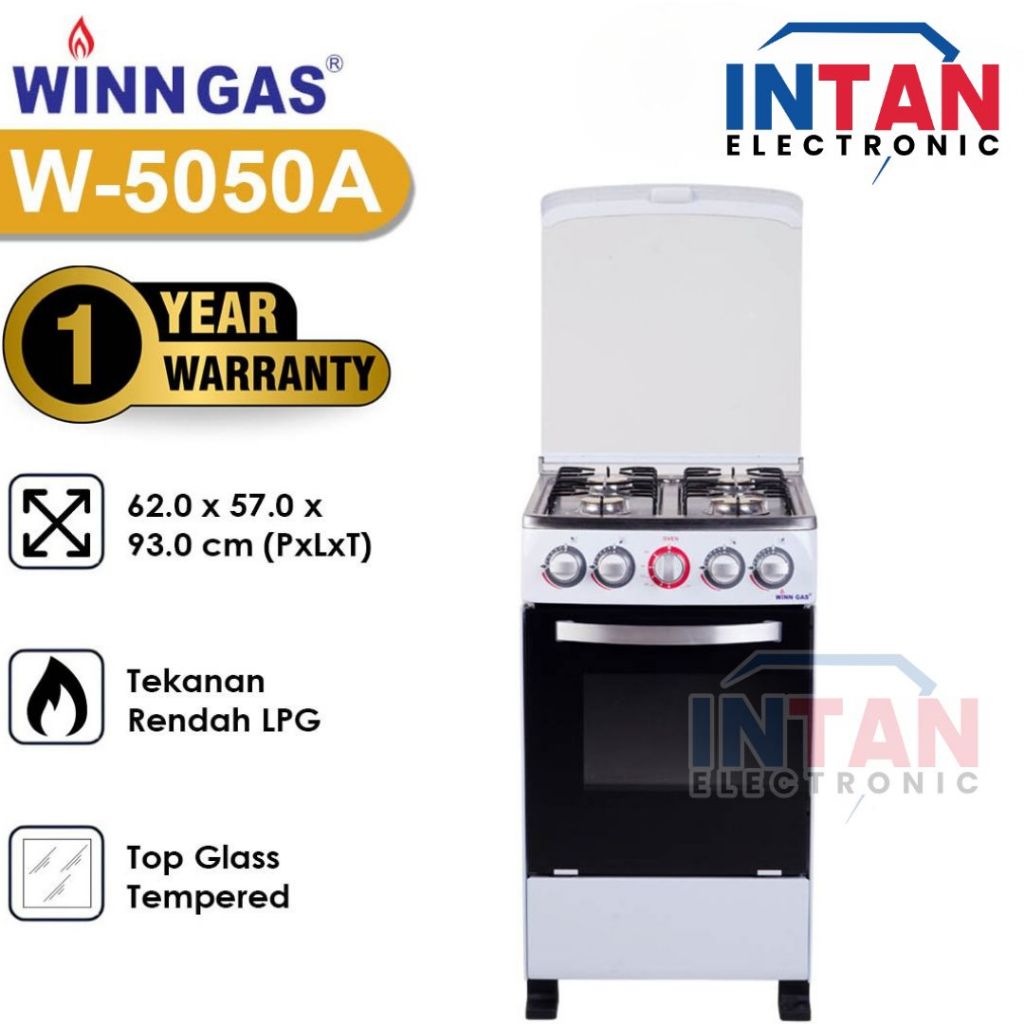 KOMPOR GAS FREE STANDING WINNGAS W-5050A OVEN API ATAS (MEDAN)