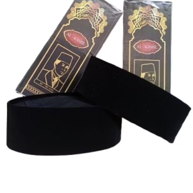 songkok peci hitam tinggi 7 cm