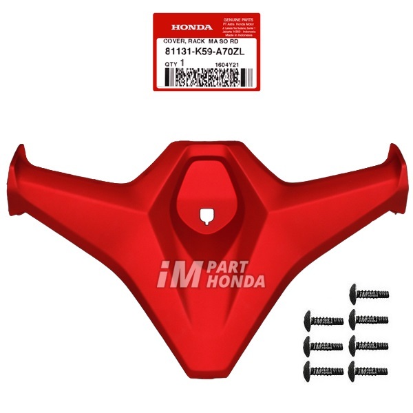 81131-K59-A70ZL Cover Rack Laci Vario 150 LED 2018 - 2022 Merah Dof