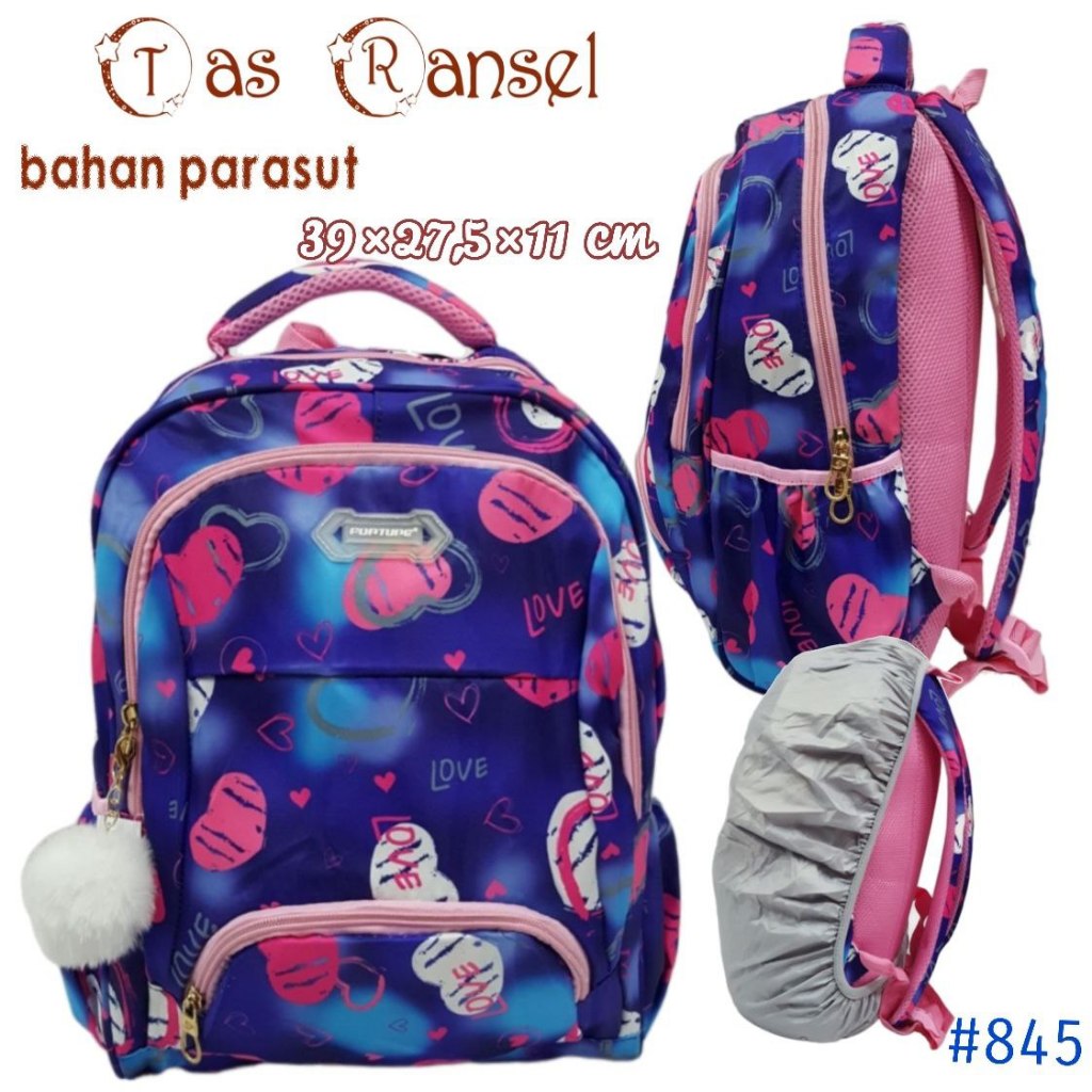 Tas Ransel Anak Parasut /Backpack Sekolah Bahan Parasut Anak Perempuan