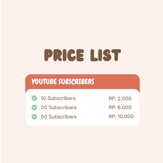 Subscriber Youtube Aktif - Low Drop Bergaransi