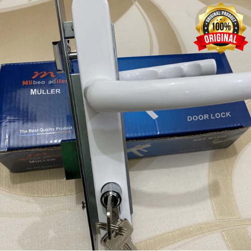 Top kunci / kunci pintu Aluminium m1024 white vs Paloma / dekson /ses/ bellucci / pintu kaca / pintu