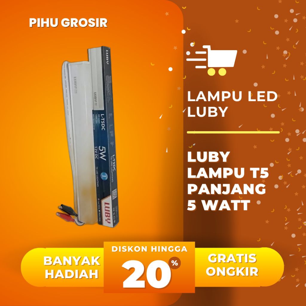 LUBY Lampu T5 LED AC 5 Watt