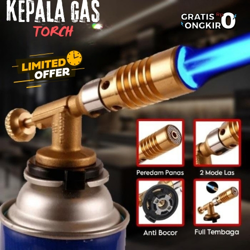 COD Flame Gun Gas Torch Kepala Gas Portable Kuningan / Flame Gun Double