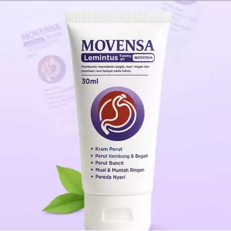 Movensa Herbal Soothing Gel Cream Original Krim Aman Atasi Nyeri Perut dan Gangguan Lambung