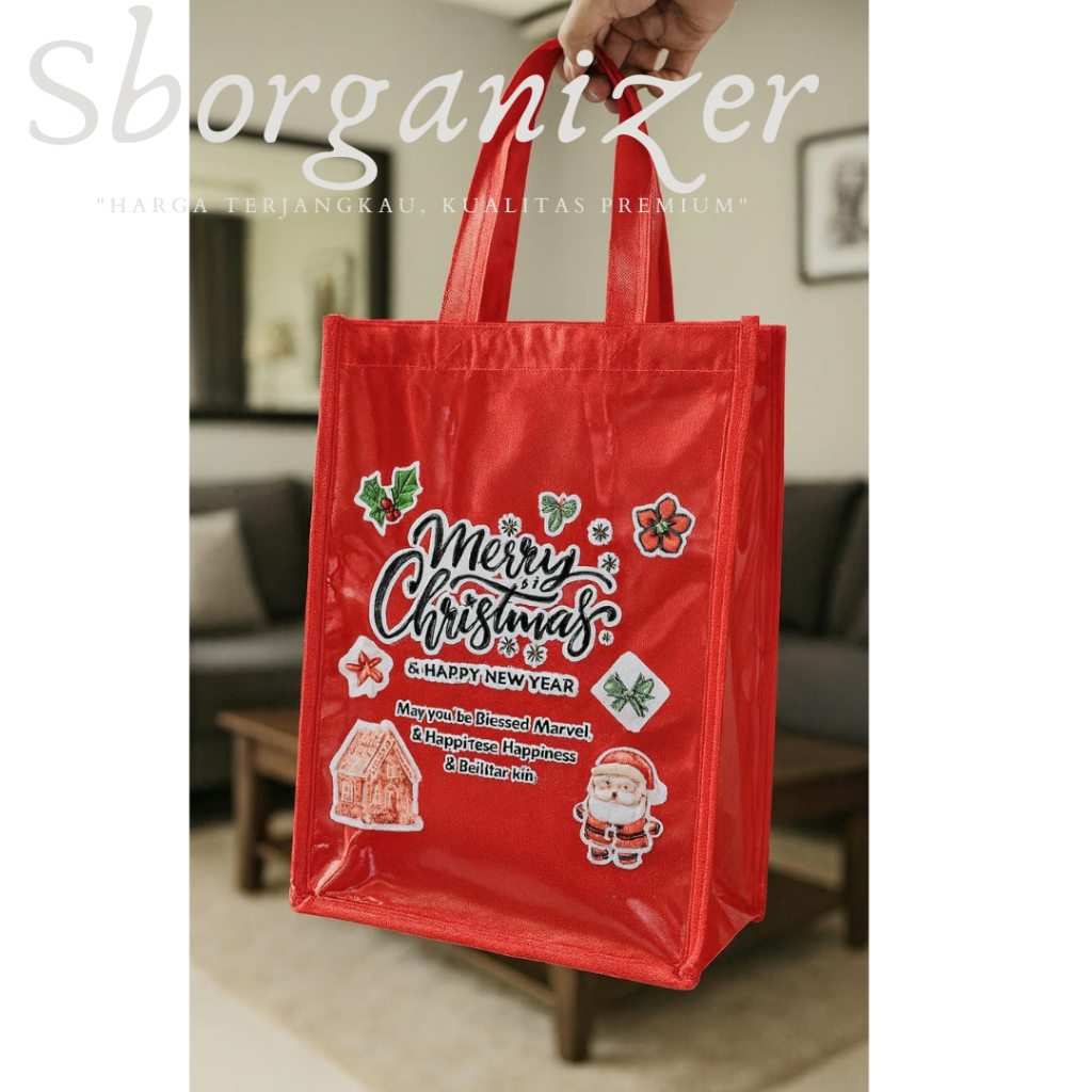 Goodie Bag Natal Tas Souvenir Christmas Tas Souvenir Natal Tas Lebaran Tas sembako tulisan idulfitri