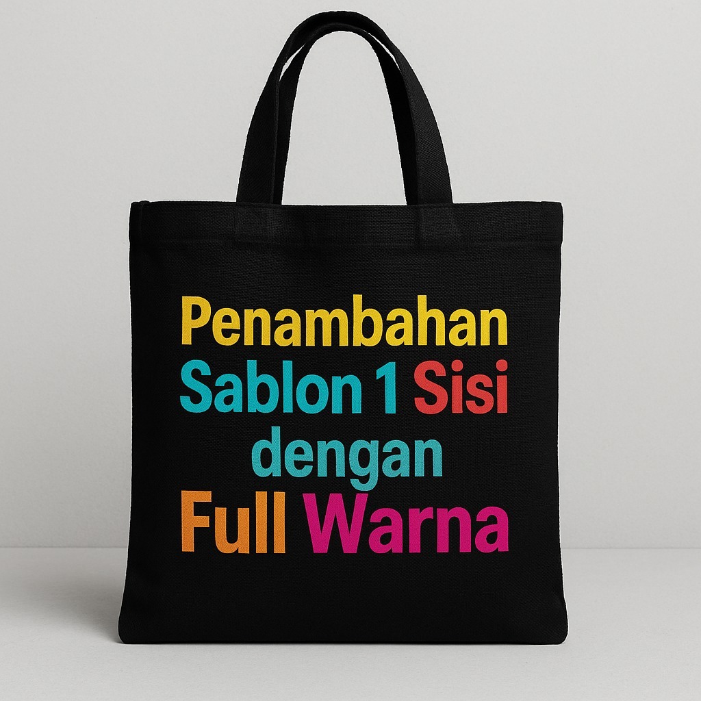 Custom SABLON SATUAN TOTEBAG CUSTOM FULL WARNA BEBAS CUSTOME