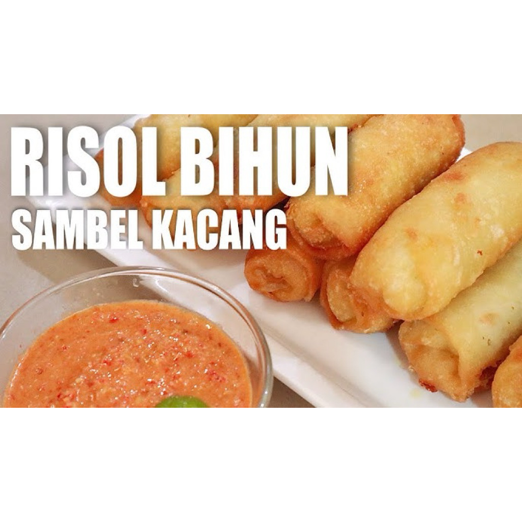 RISOL BIHUN ISI 8+SAMBEL KACANG