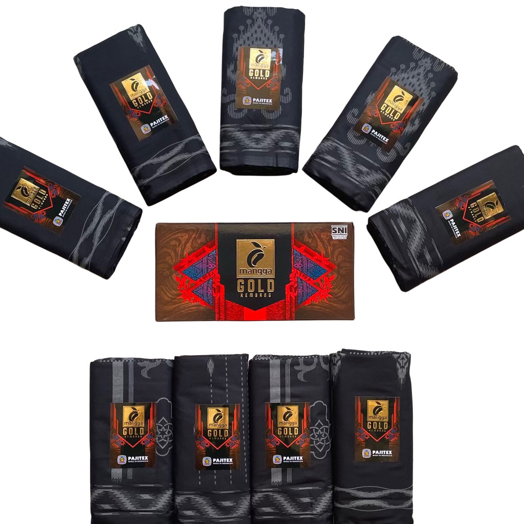 Grosir 10 Pcs Sarung Mangga Gold Kembang Dewasa By Pajitex