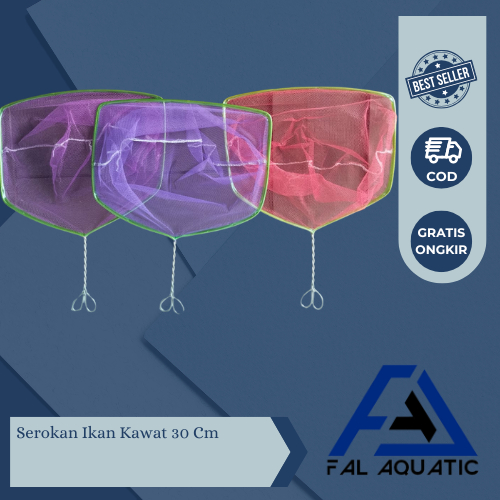 Serokan Ikan Kawat 30 Cm / Seser ikan / Serokan cupang