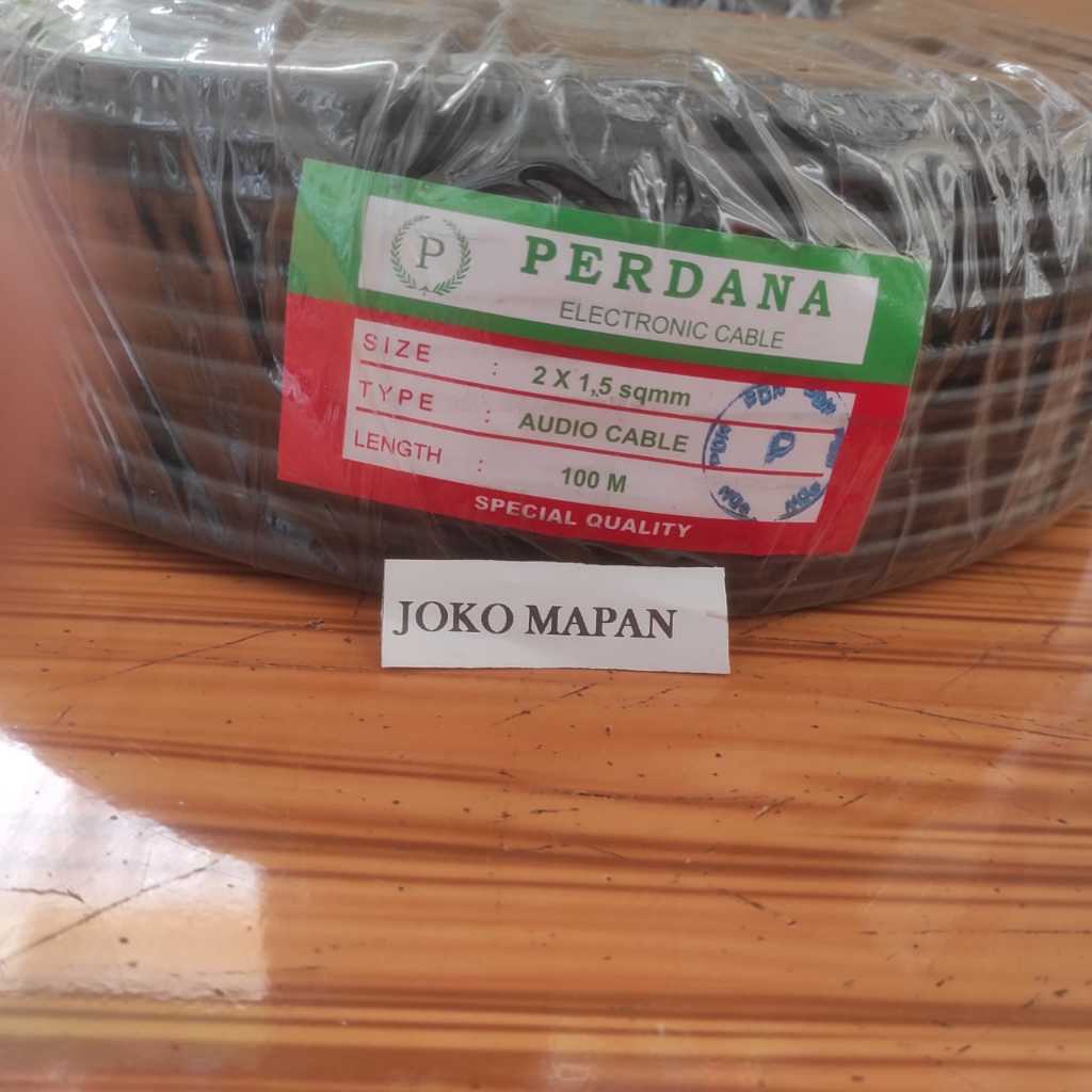 PER METER kabel AUDIO serabut NYYHY hitam 2 x 1,5 2x1,5mm Perdana Per meter kabel NYYHY KABEL SPEAKE