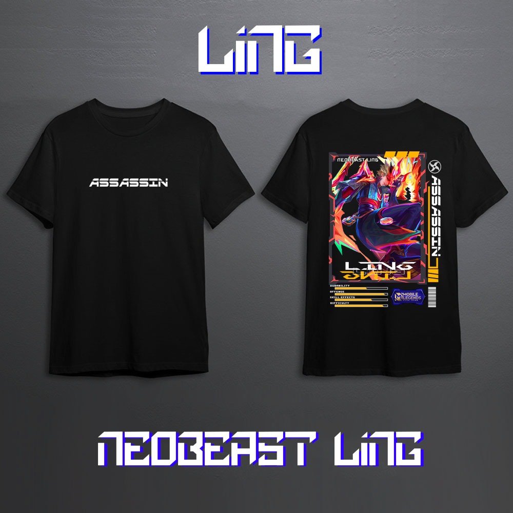 KAOS HERO MOBILE LEGEND LING SKIN COLLECTOR//KAOS ML//KAOS MOBILE LEGEND//KAOS LING//KAOS LING COLLE