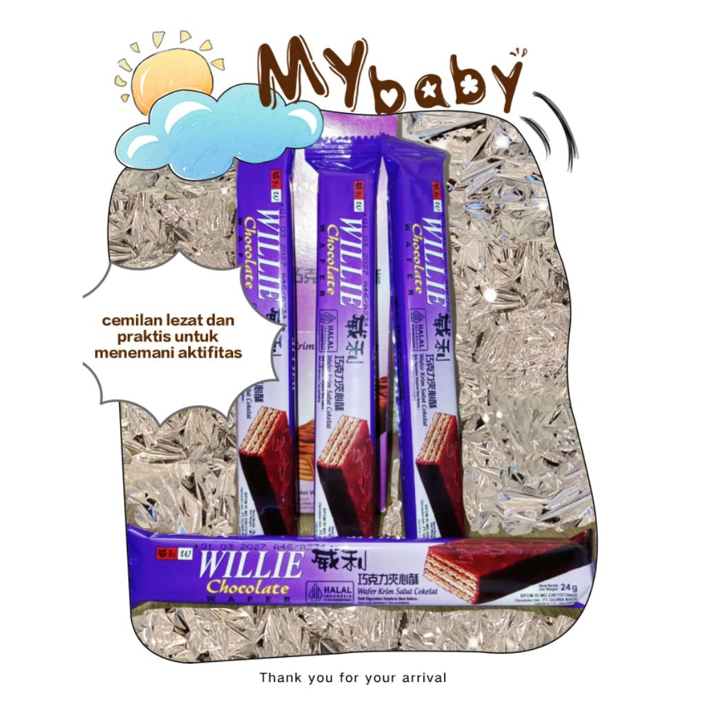biskitop wafer krim salut coklat willie chocolate