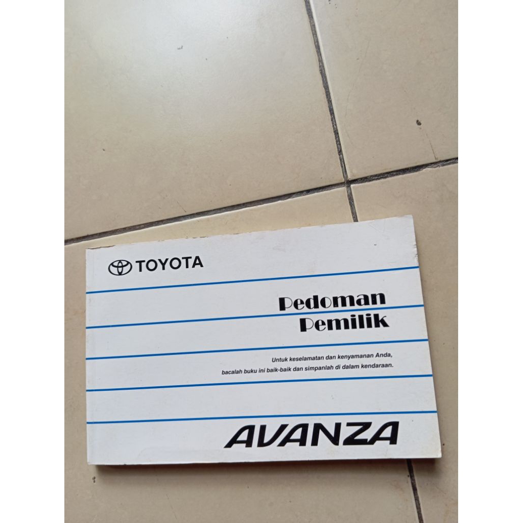 buku pedoman manual book toyota avanza old first gen 1