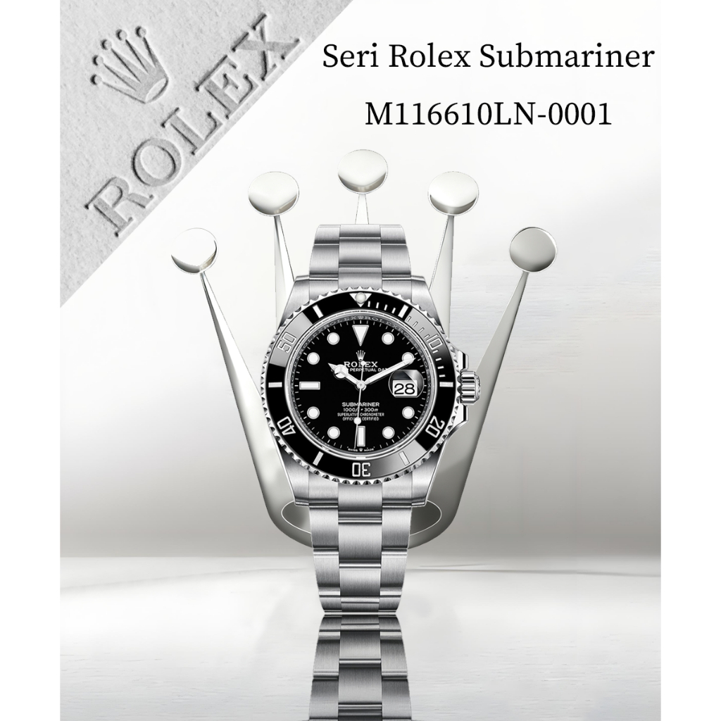 [100% Asli] Jam Tangan Rolex GMT Master II Submariner Asli M116610LN-0001 41mm Oystersteel