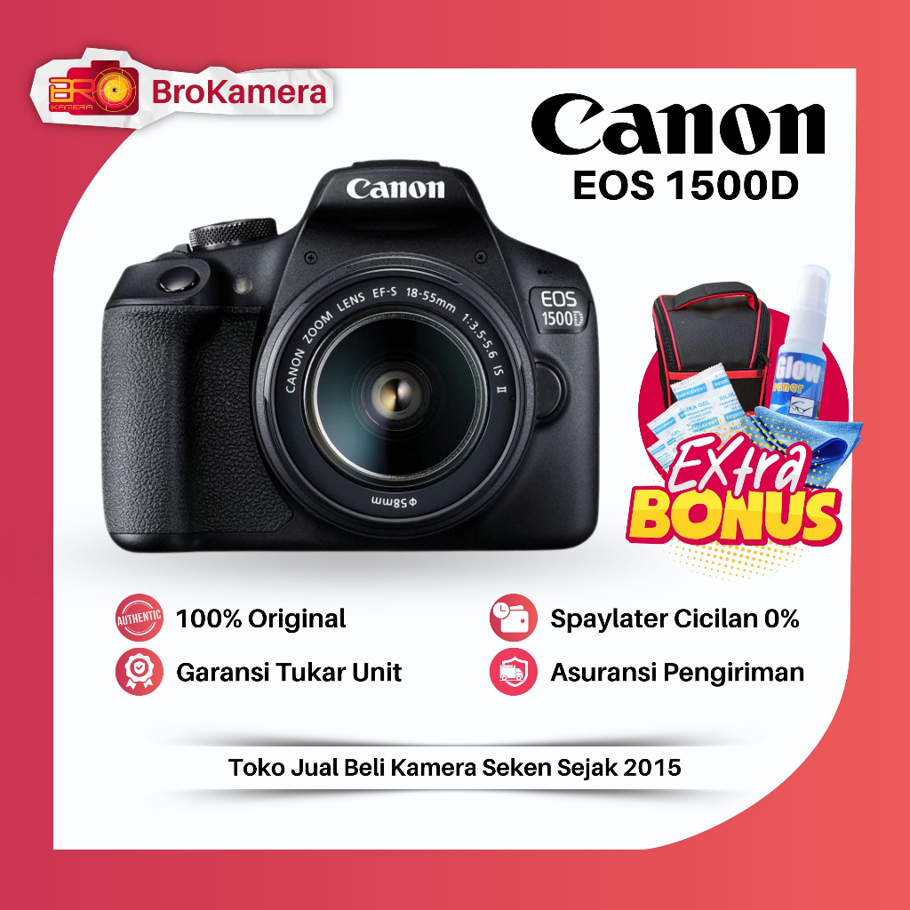 Kamera Canon 1500D Lensa Kit - Setara Camera Canon 700D 650D 750D
