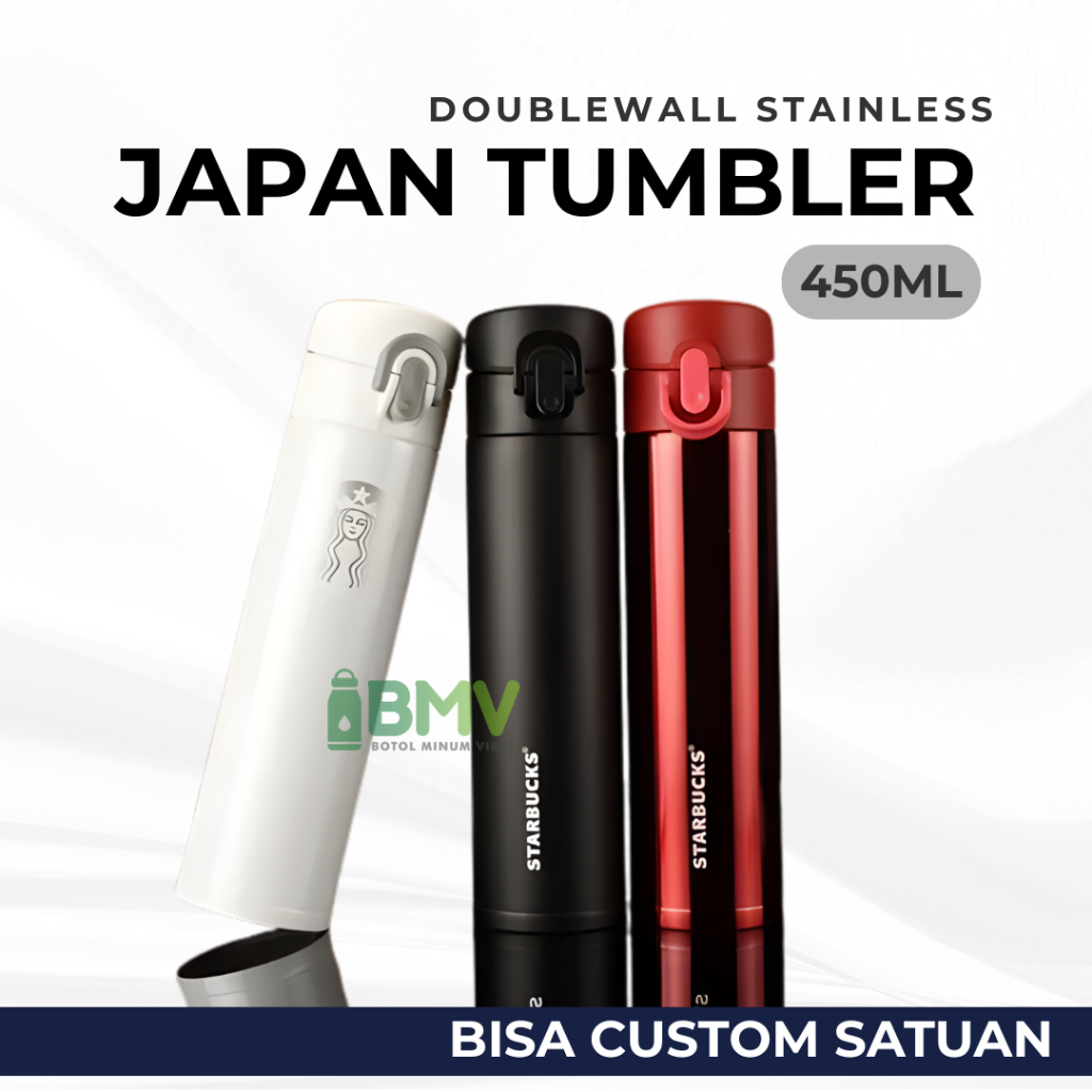 Tumbler Starbucks Stainless Steel Tumblr Termos Original Ada Dus