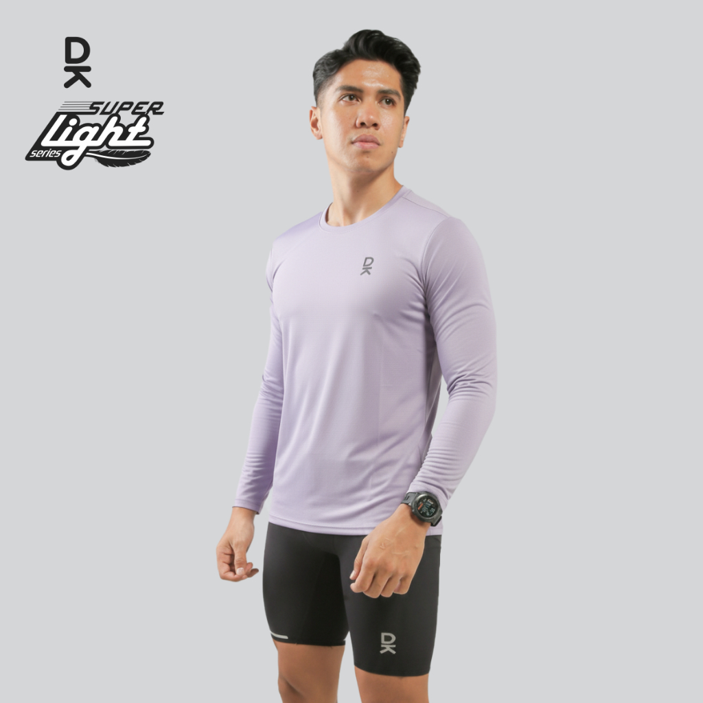 Duraking Jersey Olahraga Lengan Panjang Pria Super Light Series Basic Color Upgraded