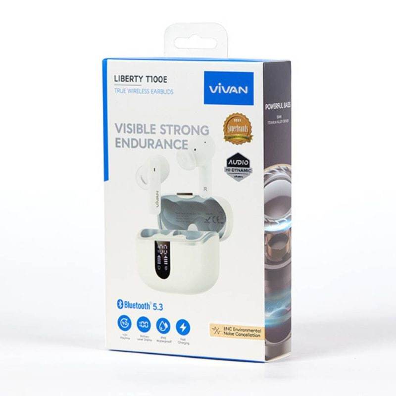 HEADSET BLUETOOTH TWS VIVAN LIBERTY T100E | TERLARIS