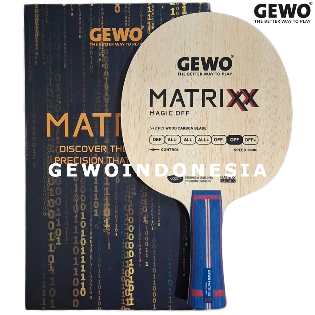 GEWO Matrixx Magic OFF - Kayu Tenis Meja Pingpong Bat Bet Offensive Carbon Blade Gewo Magic Off Matr