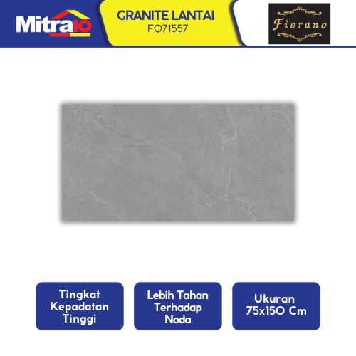 Granit Lantai Fiorano FQ71557 75x150cm Abu Soft Polished