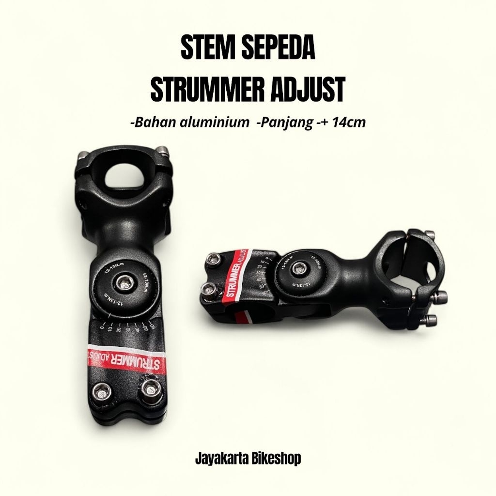 STEM SEPEDA STRUMMER ADJUST ALUMINIUM | STEM ADJUSTER MTB ROADBIKE HYBRID | ORIGINAL BARU