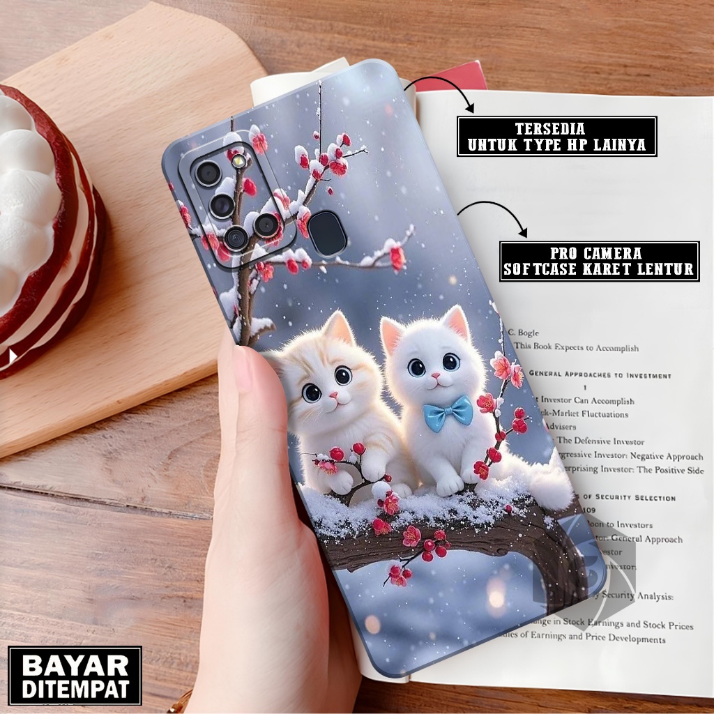 Softcase SAMSUNG GALAXY A21S - Fashion Case Kucing - Case SAMSUNG GALAXY A21S - Pro Camera - Kesing 