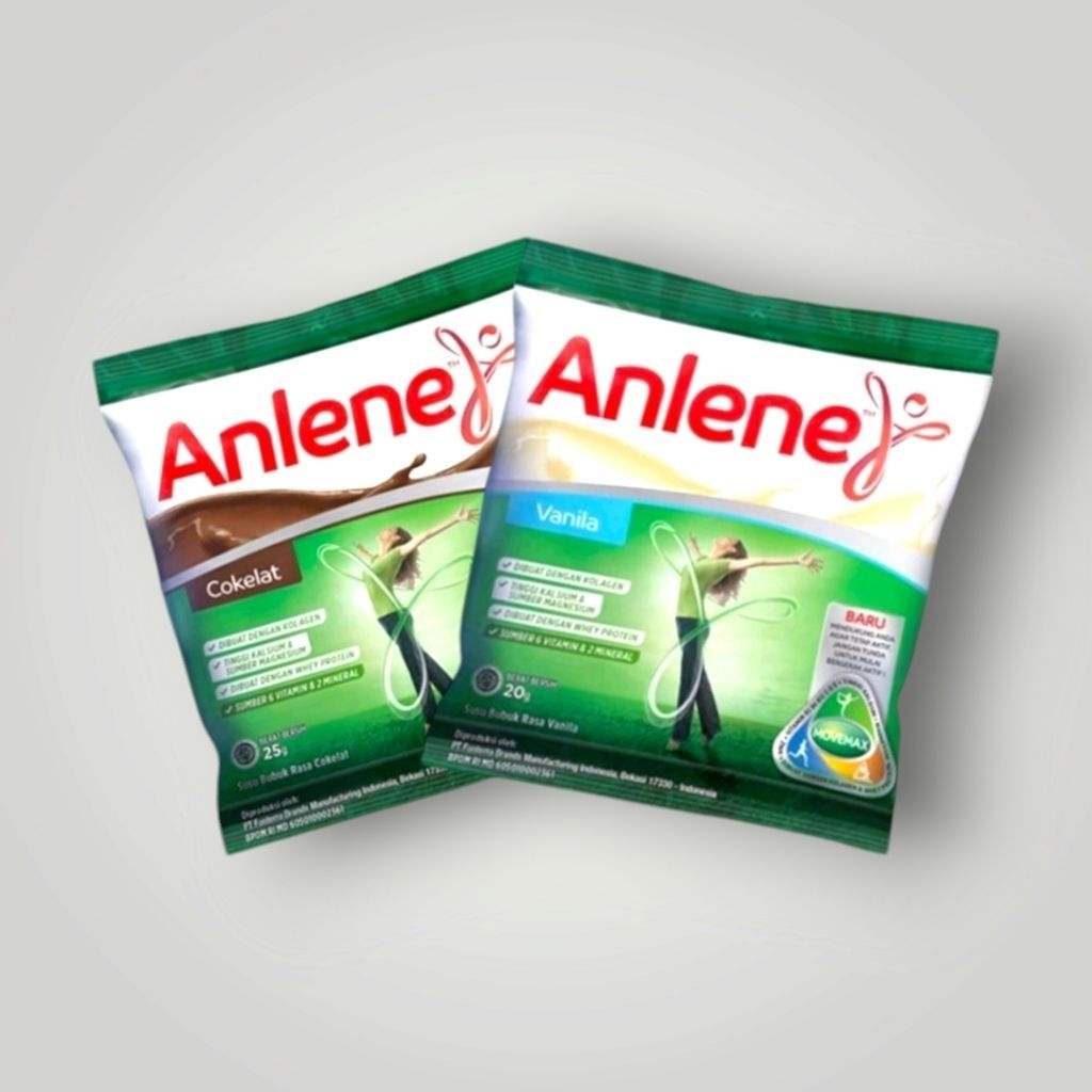 susu Anlene untuk nutrisi tulang - Anlene actifit cokelat vanilla 6 renceng isi (60sachet)