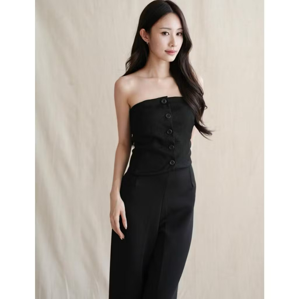 Preloved Maeson Top Hitam (sekali pakai)