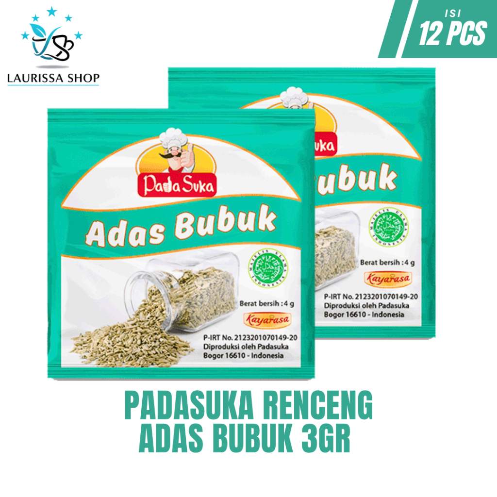 Bumbu Pada Suka Adas Bubuk 3gr / Adas Bubuk Isi 12 pcs Kayarasa