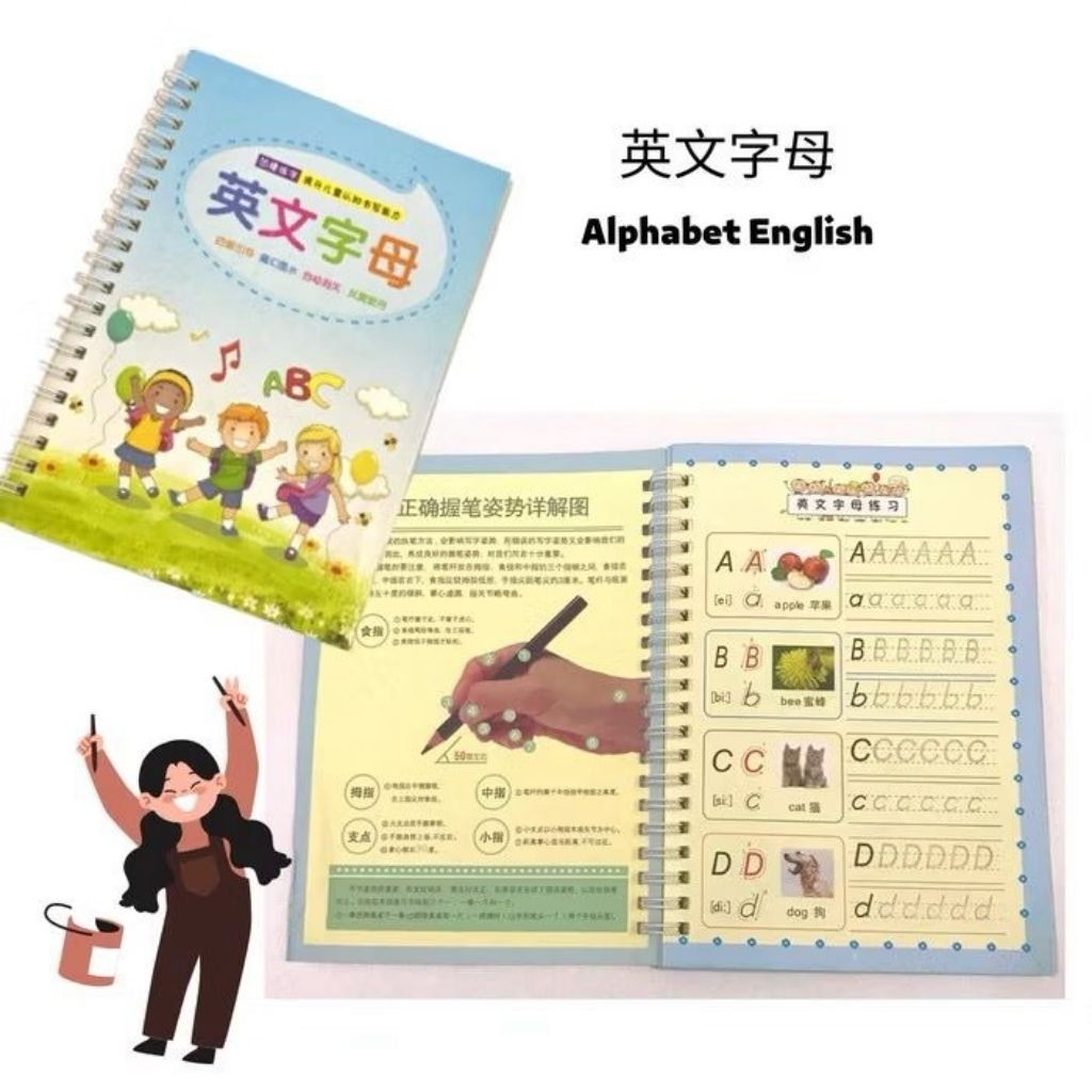 buku anak Alphabet English Buku anak Buku belajar anak Alphabet English