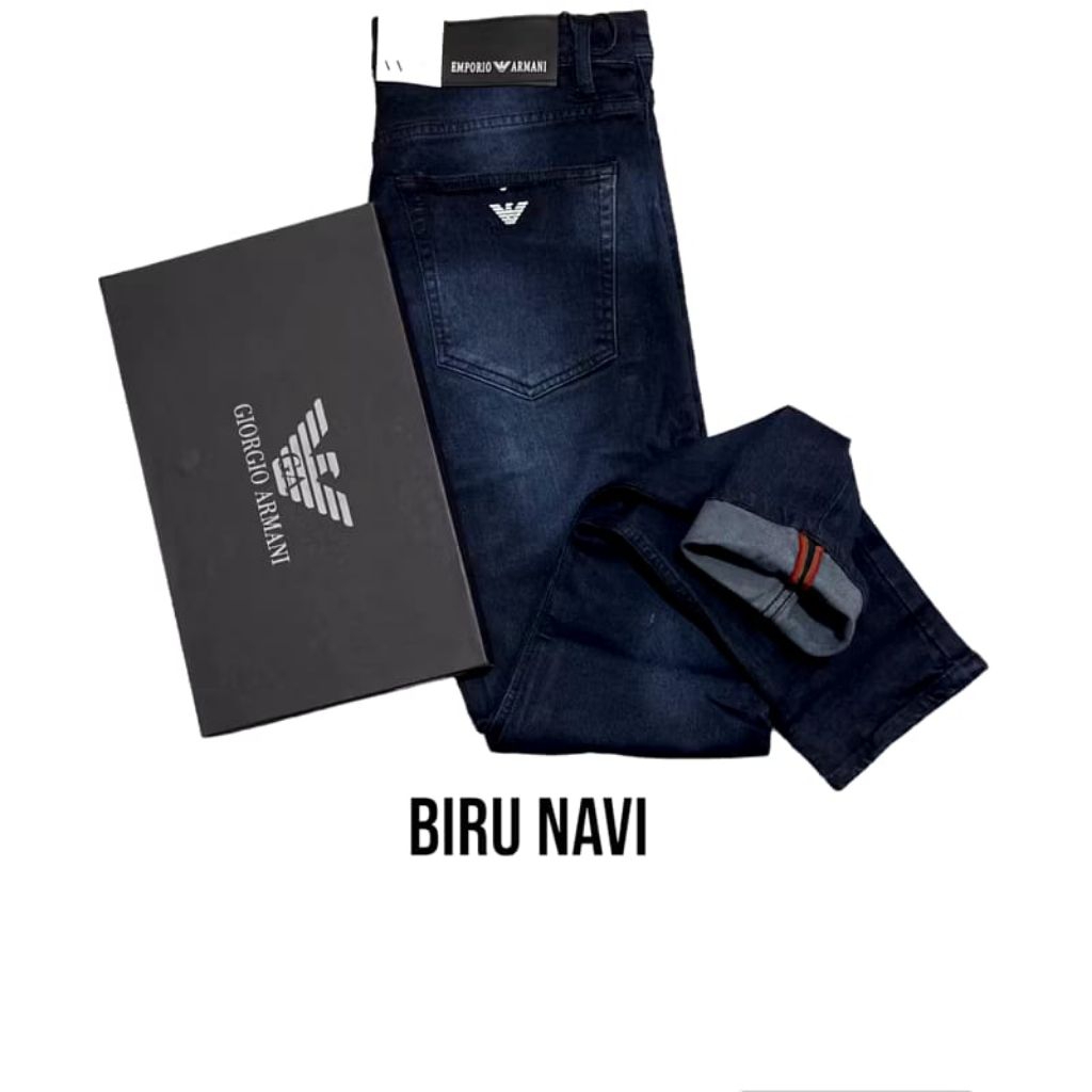 COD celana jeans pria panjang / Celana panjang pria model slim fit jumbo ukuran 28-38