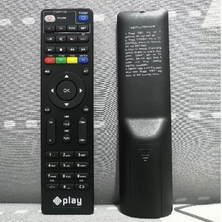 REMOTE REMOT STB RECEIVER ANDROID BOX DIGITAL MNC PLAY MEDIA ORIGINAL ASLI