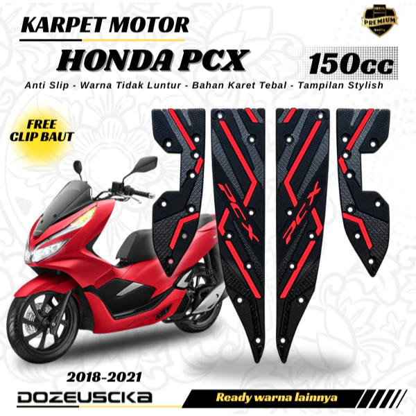 Karpet Motor Pcx 150 / Alas Kaki Pcx 150 / Pijakan Kaki Pcx 150 / Aksesoris Motor Pcx 150