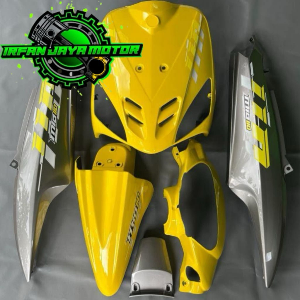 FULLSET BODY HALUS MIO SPORTY KUNING SILVER MODEL VIETNAM