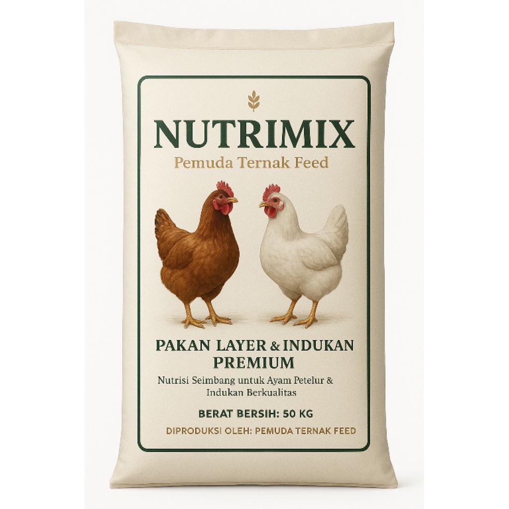 NutriMix (Completed Feed) Pakan Jadi Ayam Petelur, Pakan Jadi Ayam Indukan
