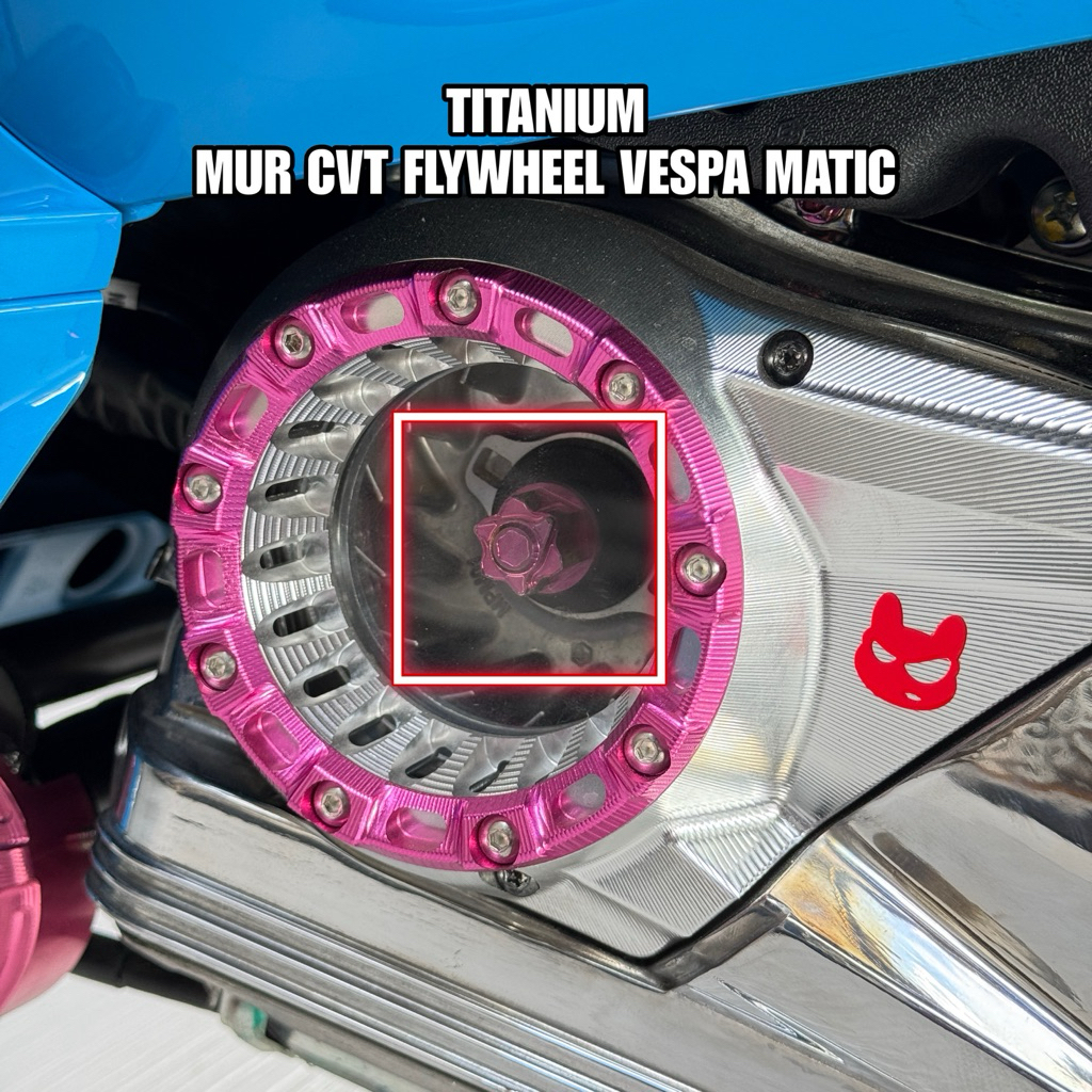 Mur Titanium CVT Flywheel Vespa Matic Vespa Sprint Vespa Primavera Vespa S Vespa LX Vespa GTS Mur Fl