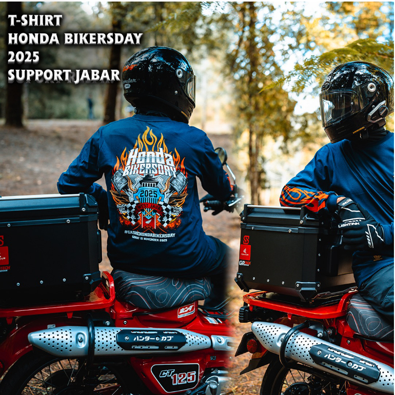 Honda Bikers Day 2025 Jabar T-shirt support Resmi – Lengan Panjang & Pendek unisex