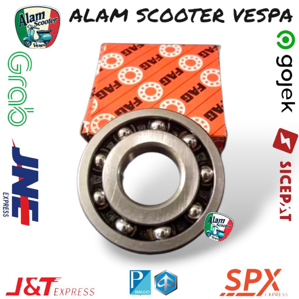 bearing laher kruk as vespa super sprint px excel exclusive 2 merek fag