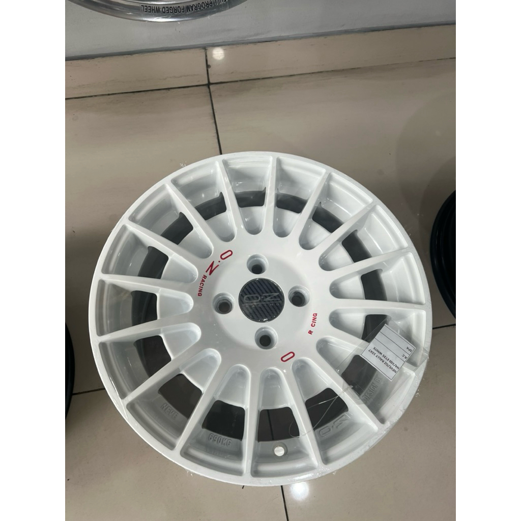 Velg Mobil Terlaris RallyLook Ring15 OZ RALLY Single Pcd 4x100 Yaris Raize Swift Ignis Avega VinFast