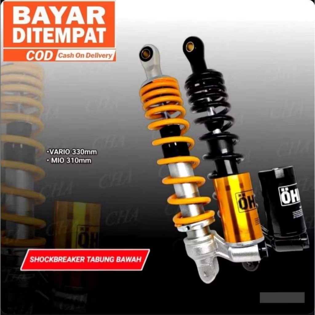 Shockbreaker Ohlins Premium Tabung Bawah Motor Matic Ukuran 310mm & 330mm