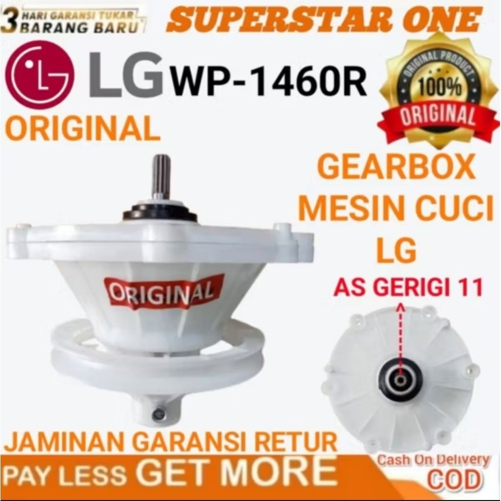 gearbox  mesin lg  2 tabung wp1406R untuk mesin cuci  12kg 14kg 16kg 18kg