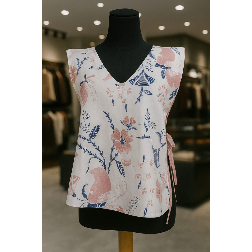 Bolero Batik Bolak Balik Lengan Panjang atau Tanpa Lengan